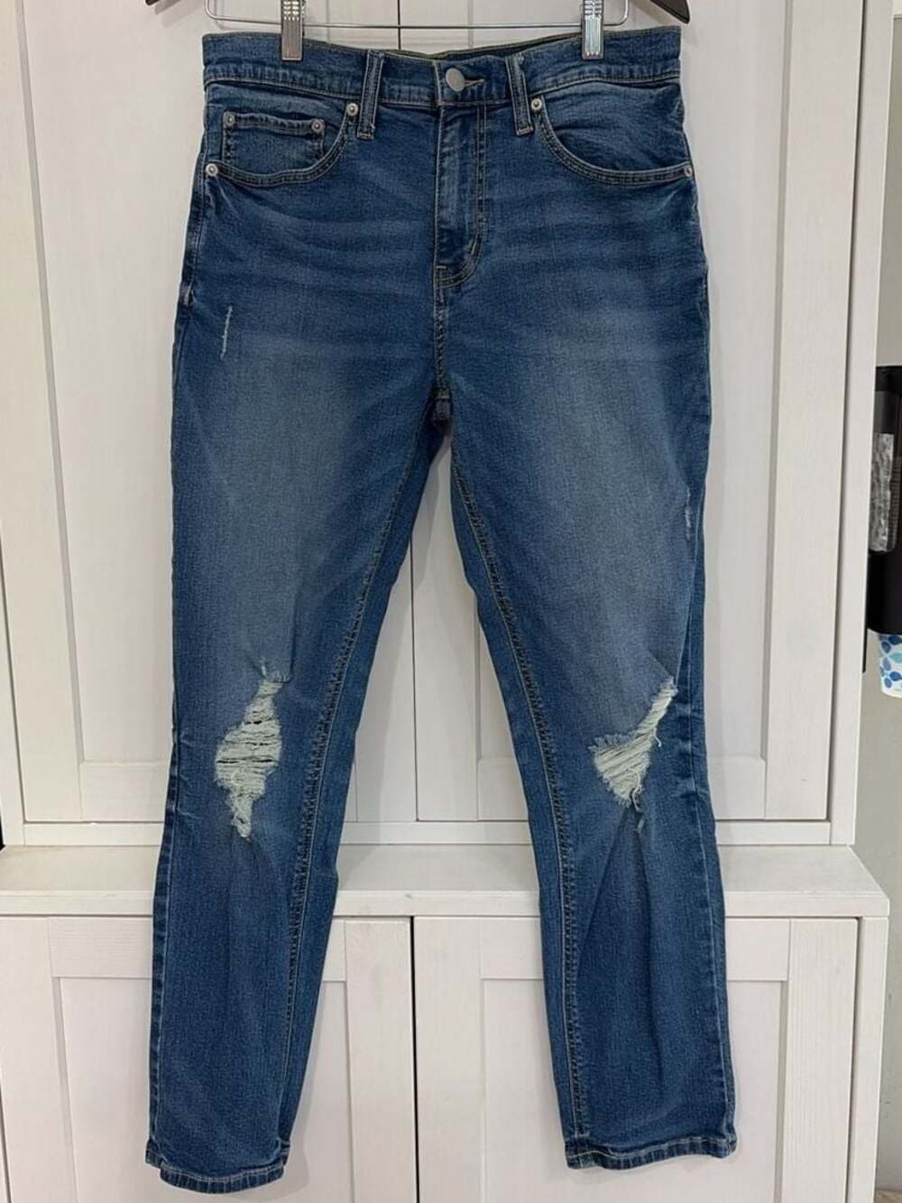 Original Use Mens Distressed Slim Fit Jeans Size 30x30